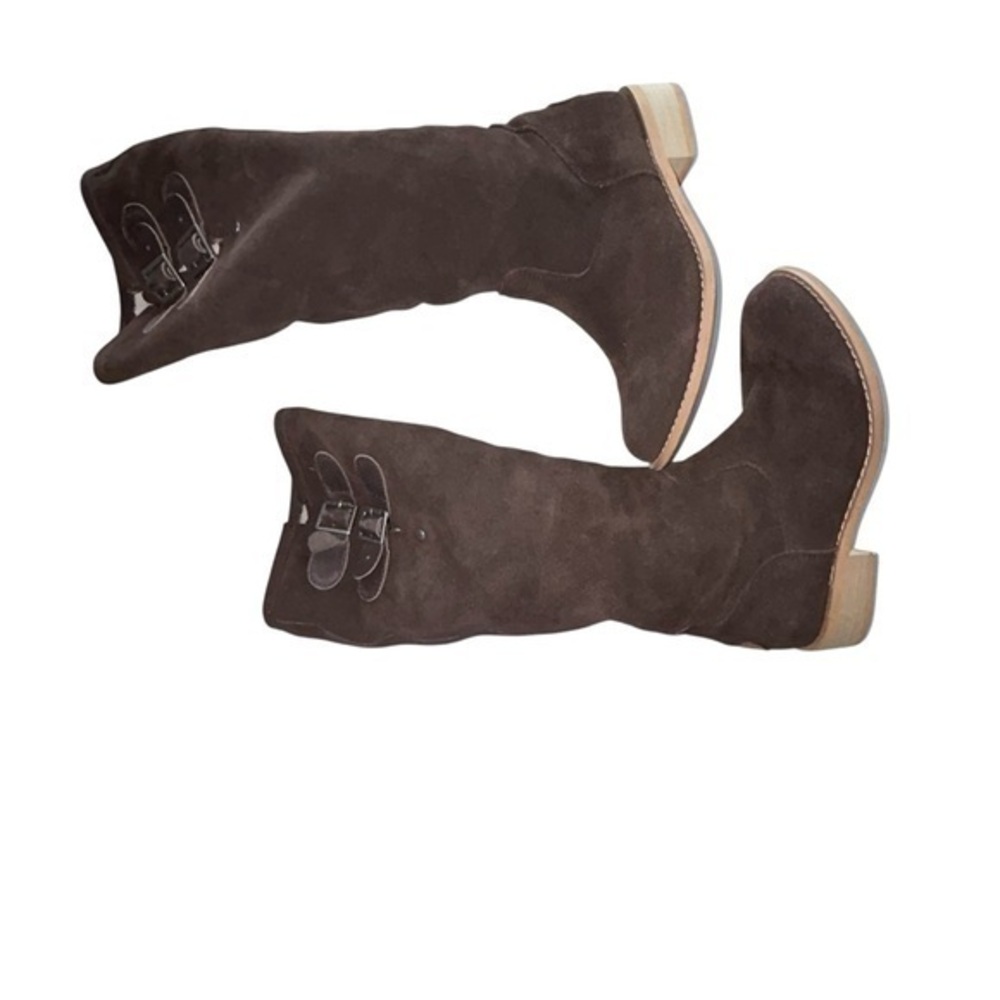 Emu‎ Women’s Toowoobah Brown Suede Shearling Lined Riding Boots Sz 6 Equestrian